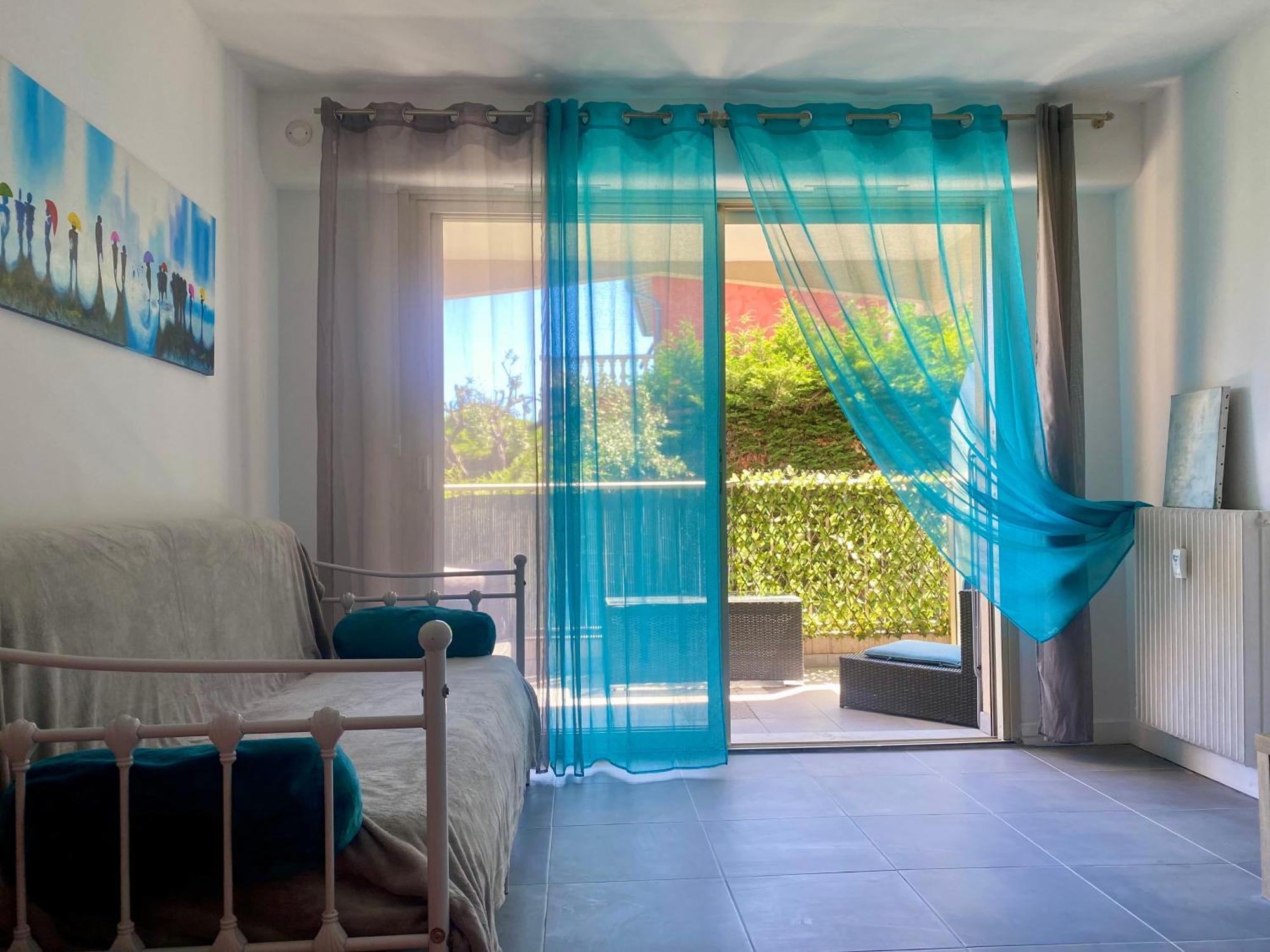 Studio Jardin Fleuris Parking Niza Exterior foto